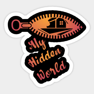 My hidden world Sticker